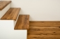 Preview: Stair Tread Window Sill Shelf Oak Rustic 26 mm, full stave lamella DL, natural oiled, 26x290x900 mm, overhang 26 mm